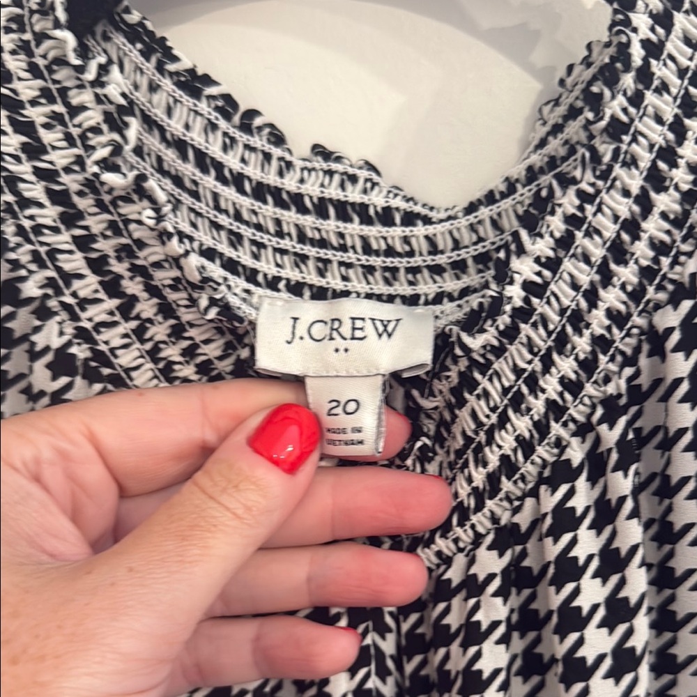 J. Crew Black and White Houndstooth Dress - Picture 2 of 9